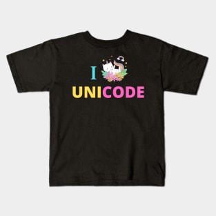 i love inicode Kids T-Shirt